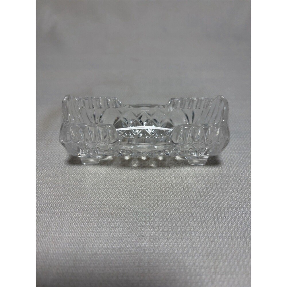 Vintage West Germany 24% Lead Crystal Toothpick Holder Cradle